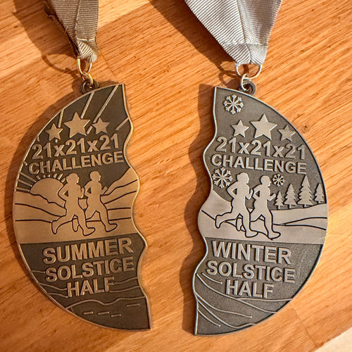21x21x21 WINTER Half Medal