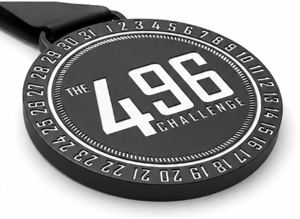 496 Challenge Finishers Medal