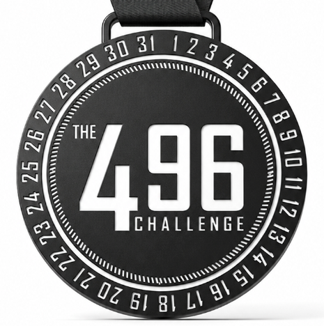 496 Challenge Finishers Medal
