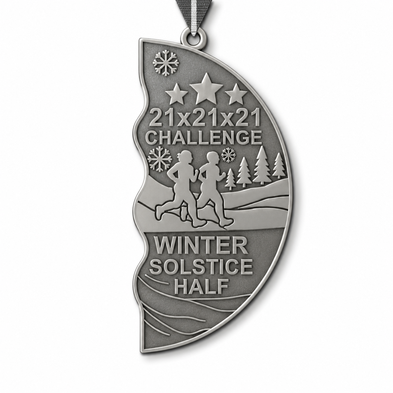 21x21x21 WINTER Half Medal